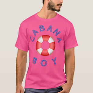 Funny Cabana Boy Beach Pool Vacation Tee Shirt