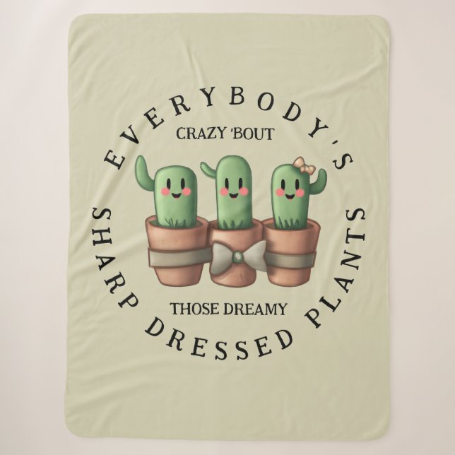 Funny Cacti Everybody's Crazy 'Bout Sharp ... Sherpadecke (Vorderseite)