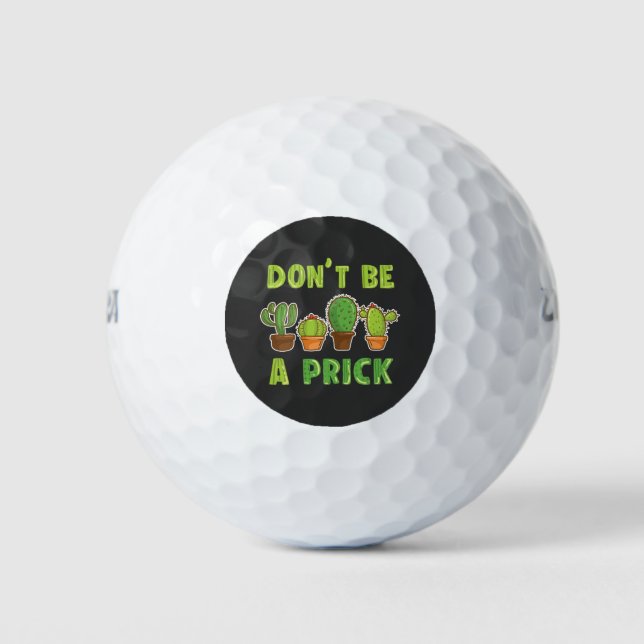 Funny Cacti Succulents Indoor Cactus Pflanze Golfball (Vorderseite)