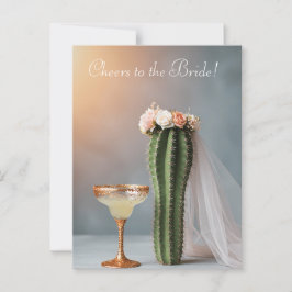Funny Cactus Bride Postkarte