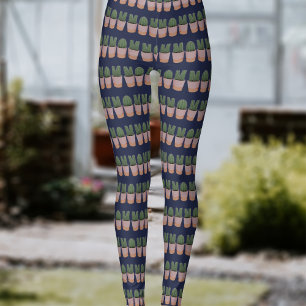 Funny Cactus Maman Motif Jardinage Leggings