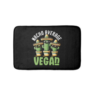 Funny Cactus Sombrero Nacho Durchschnitt Vegan Badematte