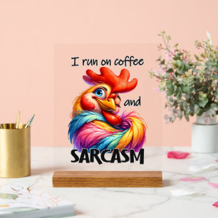 Funny Cafe Sarkasmus Wortkunsthammer Acrylschild