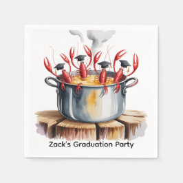 Funny Cajun Graduation Party Serviette