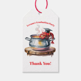 Funny Cajun Graduation Party Thank You Geschenkanhänger