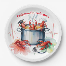 Funny Cajun Nurse Graduation Party Pappteller