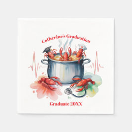 Funny Cajun Nurse Graduation Party Serviette