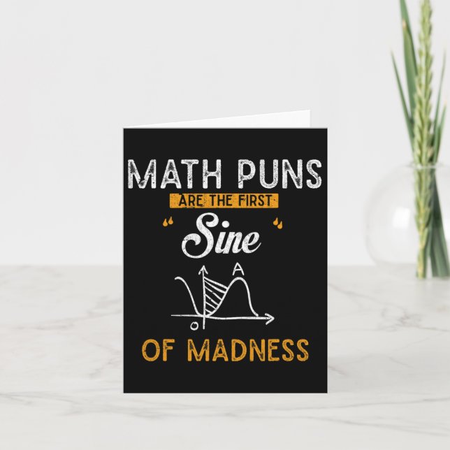 Funny Calculus mathematische Puns sind die erste S Karte (Vorderseite)