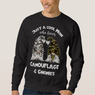 Funny Camouflage Gnomes für Coole Mama - Niedlich Sweatshirt
