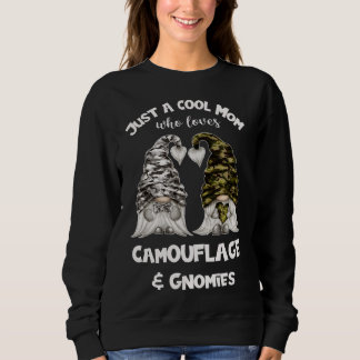 Funny Camouflage Gnomes für Coole Mama - Niedlich Sweatshirt