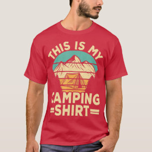 Funny Camp Camper Retro Camping Zelt Das ist mein  T-Shirt