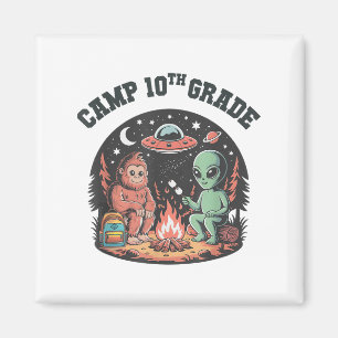 Funny Camp Out 10th Grade Bigfoot Campingplatz Ali Magnet