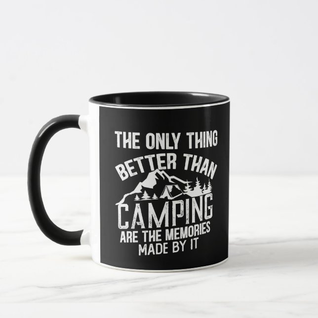 Funny Camper Slogan Sommer Camping Zitate Tasse (Links)