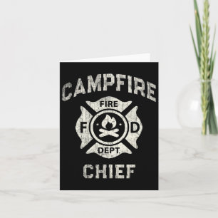 Funny Campfire Chief Wandersommerkamp Direktor F Karte