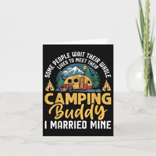 Funny Camping Camper Paar Camping Liebhaber Partne Karte