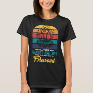Funny Camping Campfire Sprichwort Vintag T-Shirt