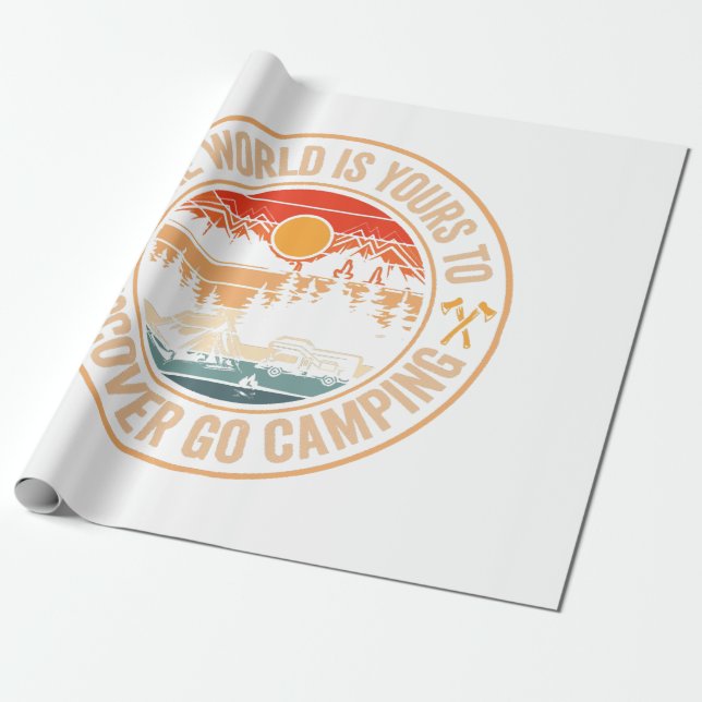 Funny Camping Campfire Zitat Geschenkpapier (Ungerollt)