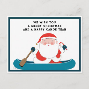 Funny Camping Christmas Feiertagspostkarte