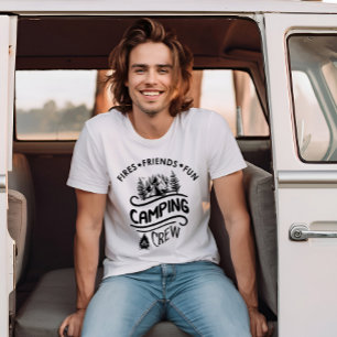 Funny Camping Crew Slogan Campingfreunde T-Shirt