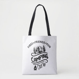 Funny Camping Crew Slogan Campingfreunde Tasche