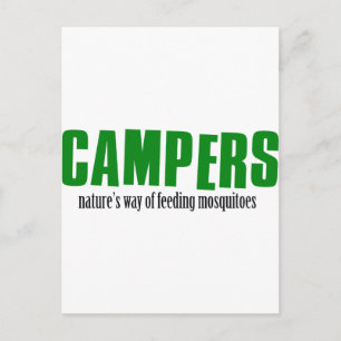 Funny Camping Designs Postkarte