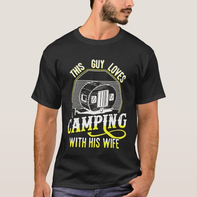 Funny Camping Dieser Typ Lieben Camping mit seiner T-Shirt (Vorderseite)