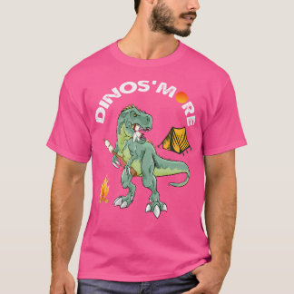 Funny Camping Dinosaur Campfire Dinos'more Camp Sm T-Shirt