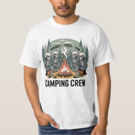 Funny Camping Fires Friends Fun Camping Crew T-Shirt