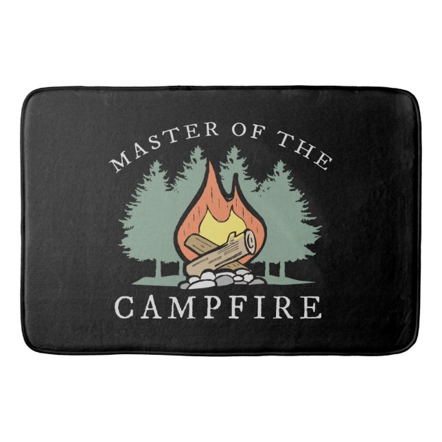 Funny Camping Gift Badematte (Vorderseite)