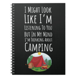 Funny Camping Gifts Camper Humor Quote Outdoor Notizblock