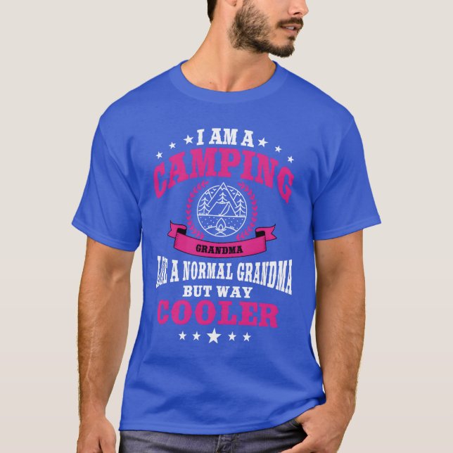 Funny Camping Grandma Saying Summer Camp Women vin T-Shirt (Vorderseite)