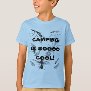 Funny Camping ist Cool Bugs Kids T - Shirt