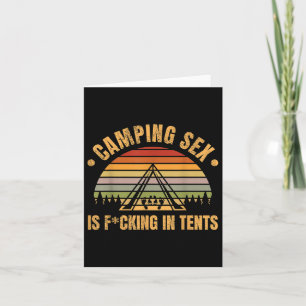 Funny Camping ist in Zelt Naughty Vater Joke Adult Karte