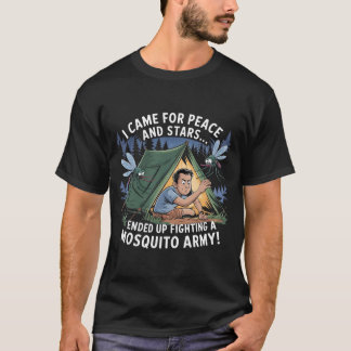 Funny Camping Mosquito Army T - Shirt