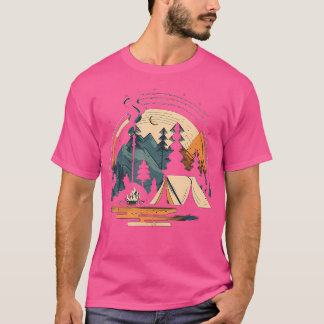 Funny Camping Outdoor Camp Männer Frauen Kinder T-Shirt