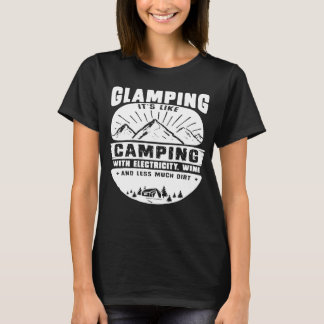 Funny Camping Outdoor Wanderung Backpacking Glampi T-Shirt
