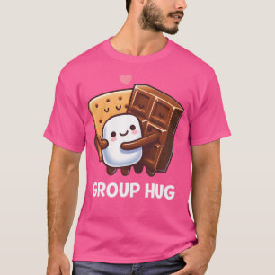 Funny Camping Smores Gruppe Umarmtes Shirt Niedlic