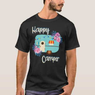 Funny Camping Wandern Lover Präsentieren Happy Cam T-Shirt