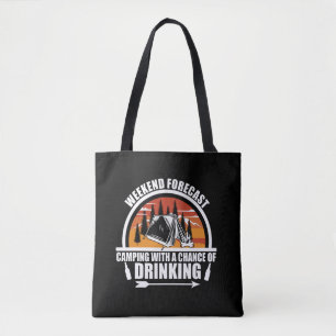 Funny Camping Zitat Tasche