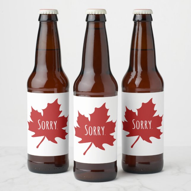 Funny Canadian Bierflaschenetikett (Flaschen)