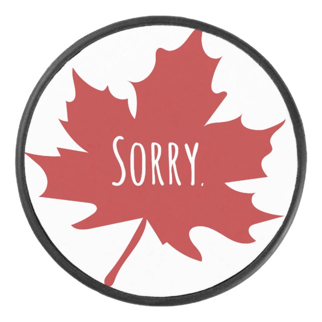 Funny Canadian Eishockey Puck (Vorderseite)
