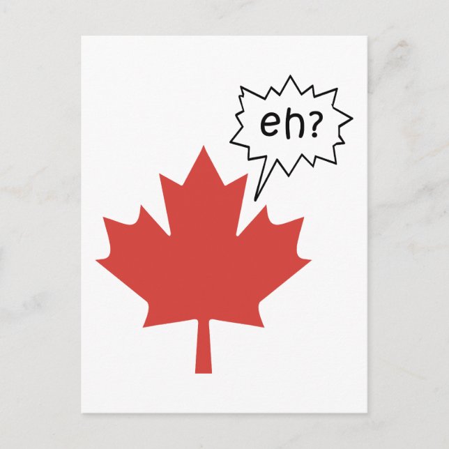 Funny Canadian Postkarte (Vorderseite)
