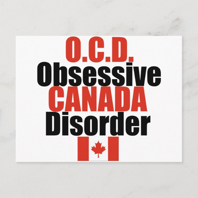 Funny Canadian Postkarte (Vorderseite)