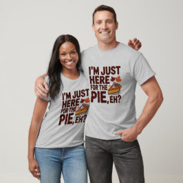 Funny Canadian Thanksgiving Pie 'Eh' Retro Fall T-Shirt