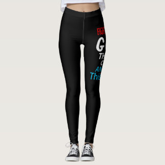 Funny Cancer Fighter Inspiration Zitat Chemo Pat Leggings