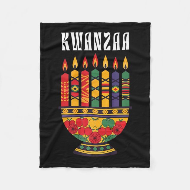 Funny Candles Ernsthafte Kultur Afrozentrische Cel Fleecedecke (Vorderseite)