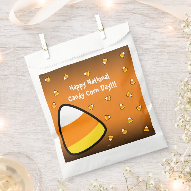 Funny Candy Corn Paper Plate Geschenktütchen (Ausgeschnitten)