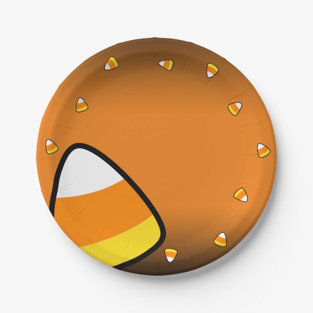Funny Candy Corn Paper Plate Pappteller (Vorderseite)