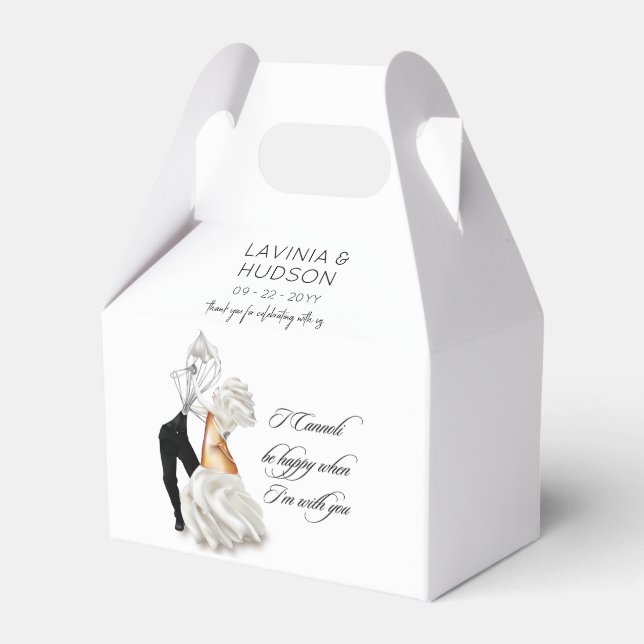 Funny Cannoli Italian Wedding Geschenkschachtel (Vorderseite)