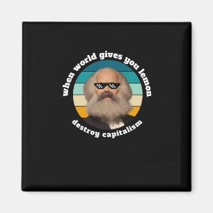 Funny Capitalism Karl Marx Sticker Magnet